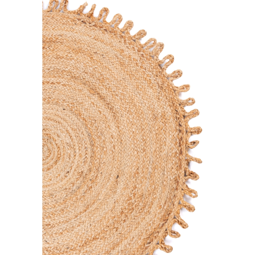 Alfombra JUTA 100 cm beige/natural
