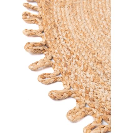 Alfombra JUTA 100 cm beige/natural