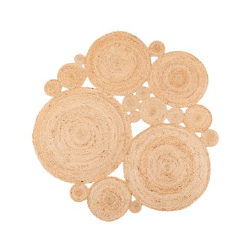 Alfombra JUTA 140 cm beige/natural