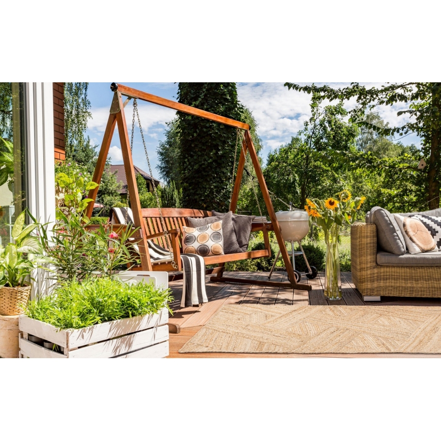 Alfombra JUTA 70x140 cm beige/natural