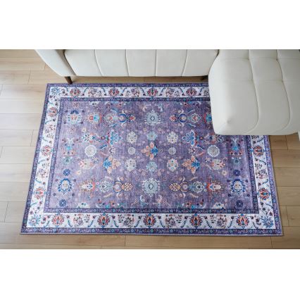Alfombra oriental antideslizante PRINT SHINE 160x230 cm, azul
