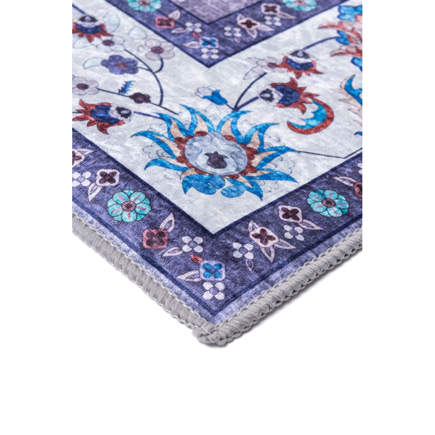 Alfombra oriental antideslizante PRINT SHINE 160x230 cm, azul