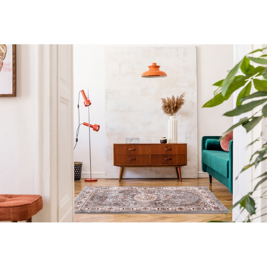 Alfombra oriental DUBAI 120x170 cm 2300 g/m2 gris