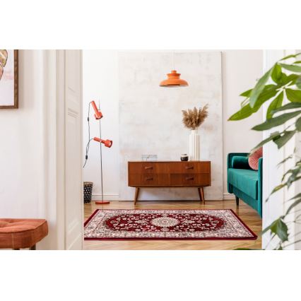 Alfombra oriental DUBAI 120x170 cm 2300 g/m2 roja