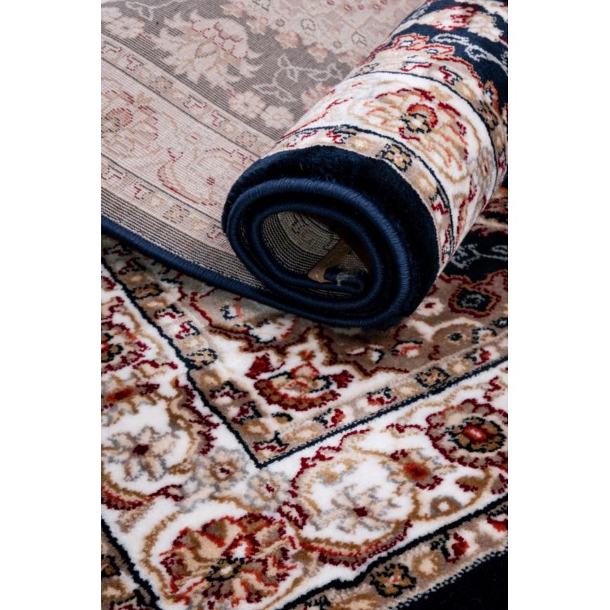 Alfombra oriental DUBAI 80x150 cm 2300 g/m2 azul oscuro