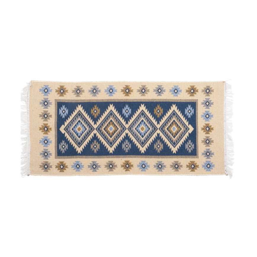 Alfombra oriental KILIM 80x150 cm azul