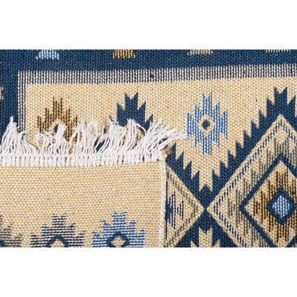 Alfombra oriental KILIM 80x150 cm azul
