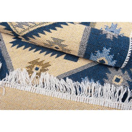 Alfombra oriental KILIM 80x150 cm azul