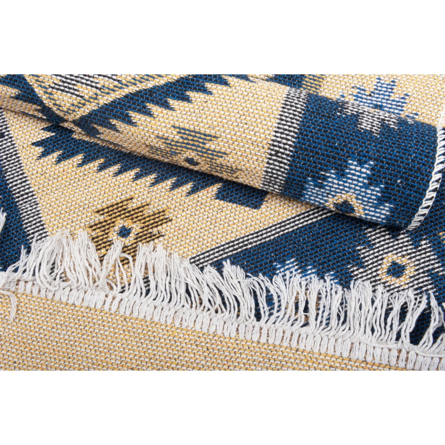 Alfombra oriental KILIM 80x150 cm azul