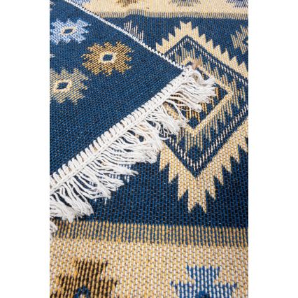 Alfombra oriental KILIM 80x150 cm azul