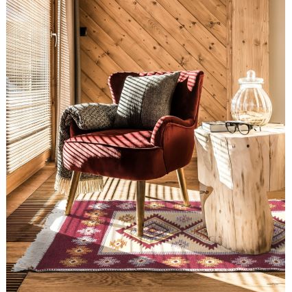 Alfombra oriental KILIM 80x150 cm roja