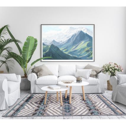 Alfombra oriental NEPAL 160x230 cm azul/gris