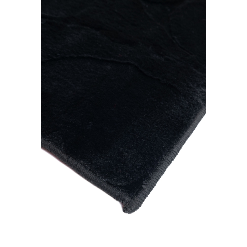 Alfombra RABBIT 3D 120x170 cm negra