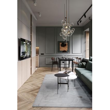 Alfombra RABBIT 3D 160x230 cm gris claro