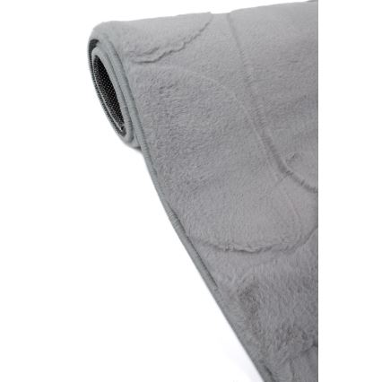 Alfombra RABBIT 3D 160x230 cm gris claro