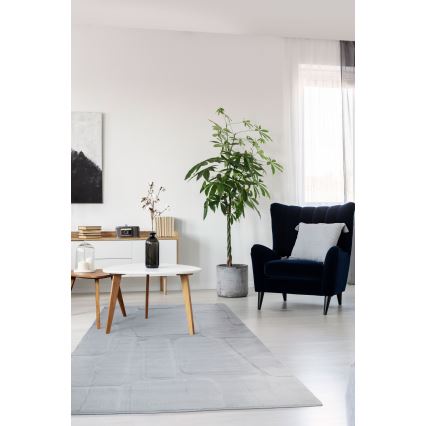 Alfombra RABBIT 3D 160x230 cm gris claro