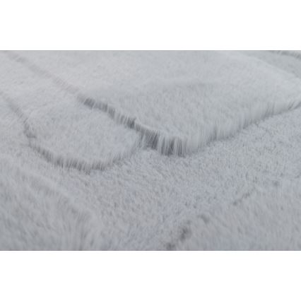 Alfombra RABBIT 3D 160x230 cm gris claro