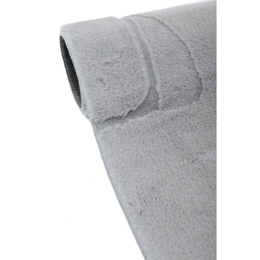 Alfombra RABBIT 3D 160x230 cm gris claro