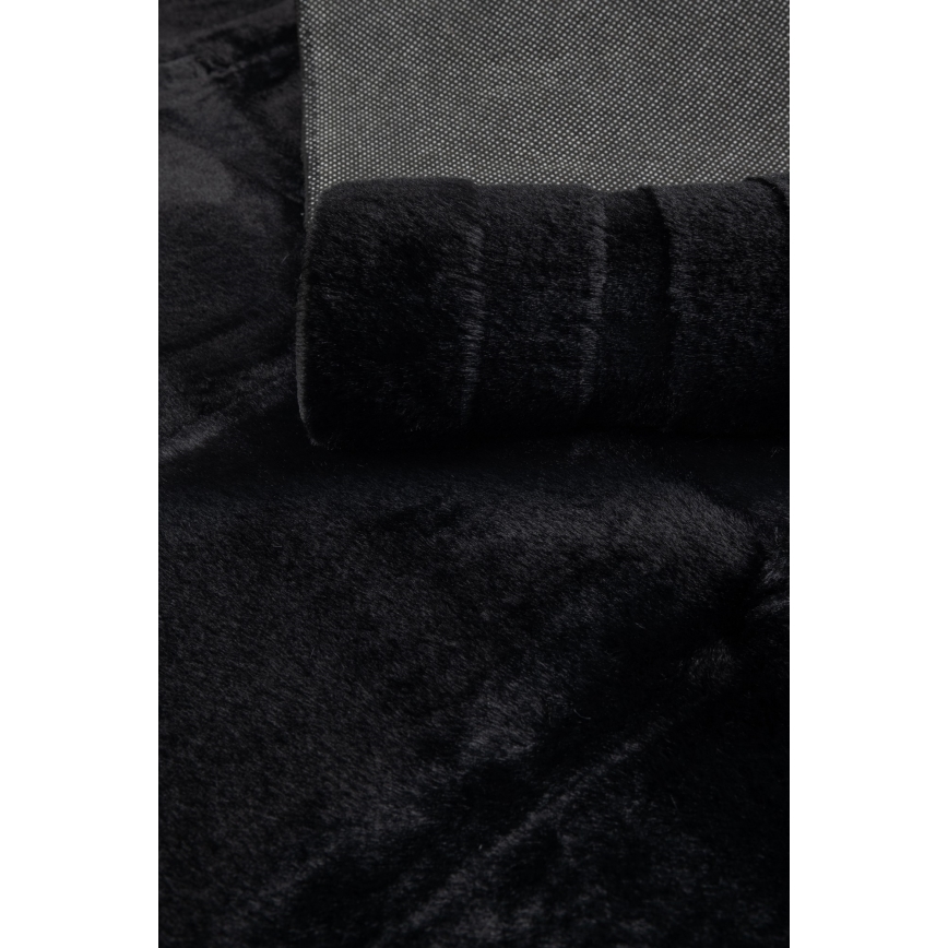 Alfombra RABBIT 3D 160x230 cm negra