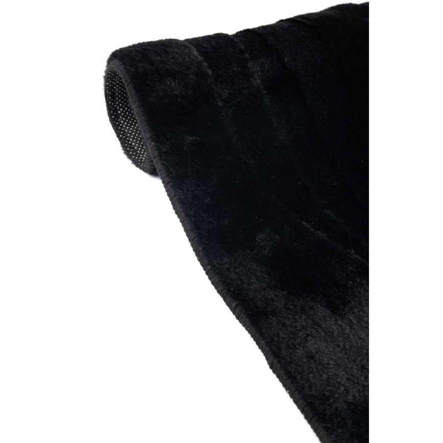 Alfombra RABBIT 3D 160x230 cm negra