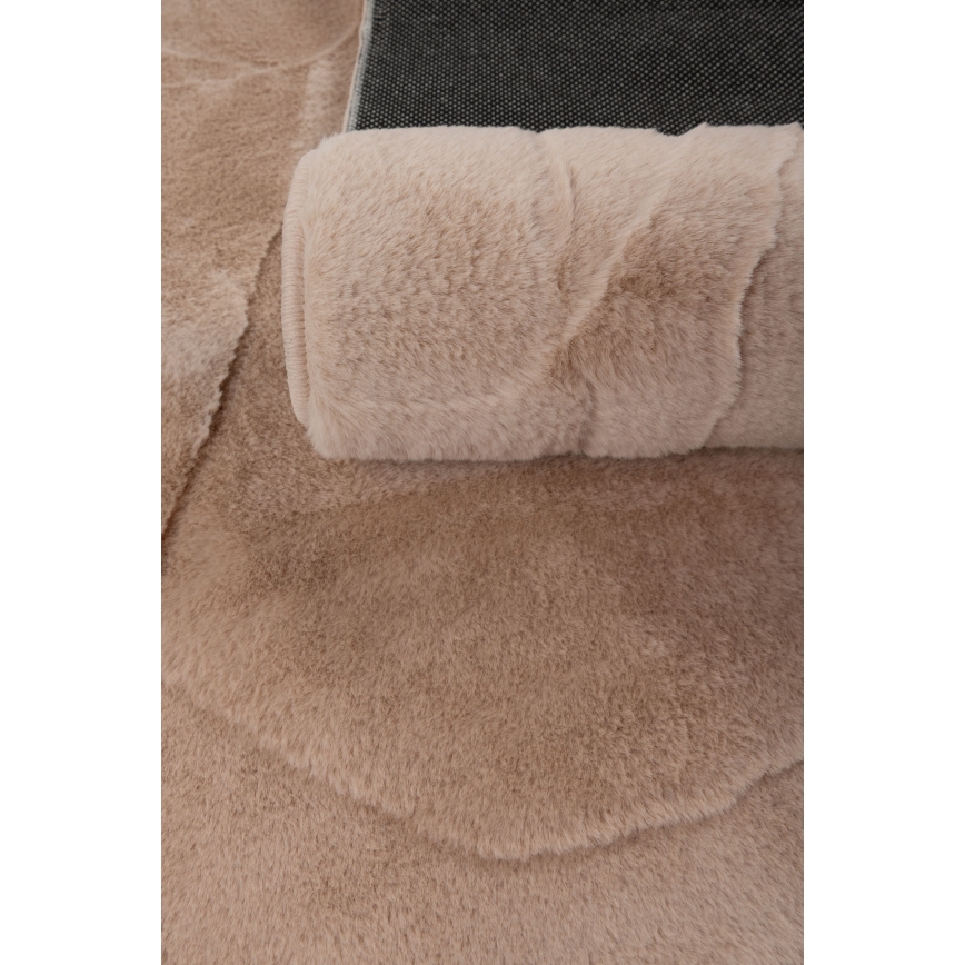 Alfombra RABBIT 3D 80x150 cm beige