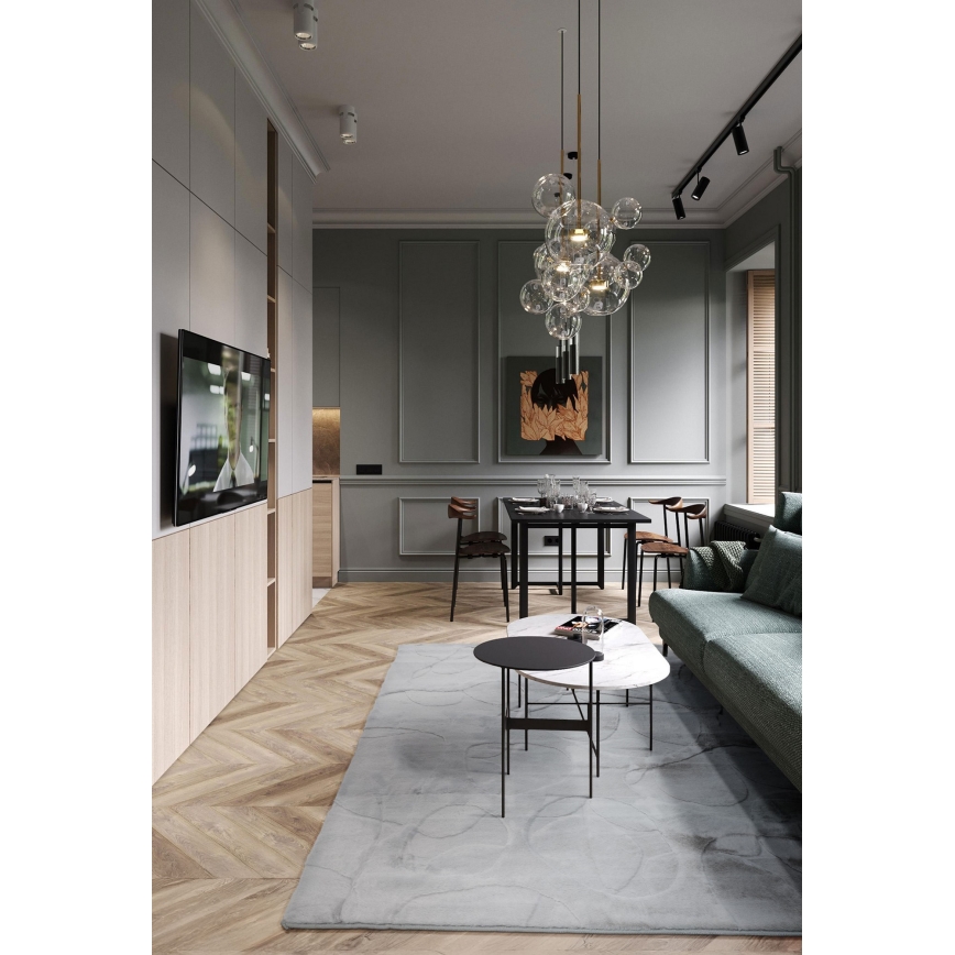 Alfombra RABBIT 3D 80x150 cm gris claro