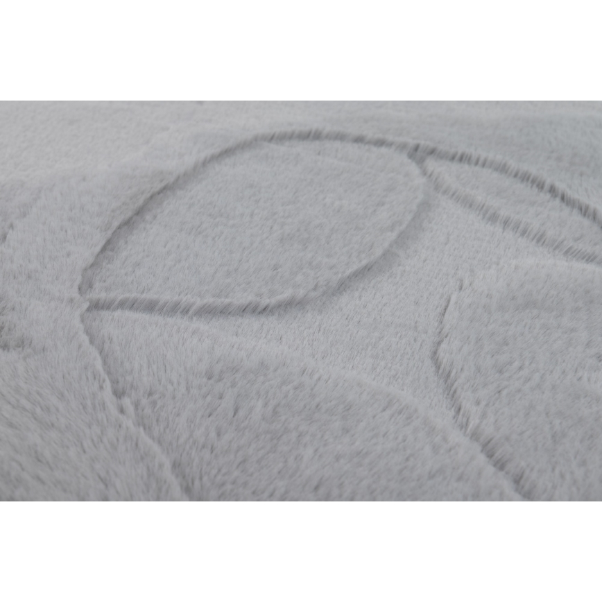 Alfombra RABBIT 3D 80x150 cm gris claro