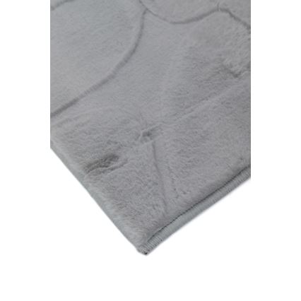Alfombra RABBIT 3D 80x150 cm gris claro