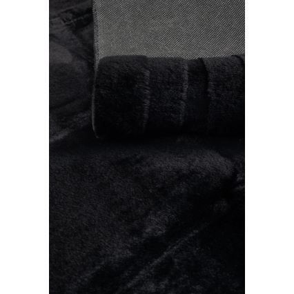 Alfombra RABBIT 3D 80x150 cm negra