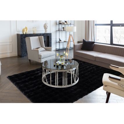 Alfombra RABBIT BUBBLE 120x170 cm negra