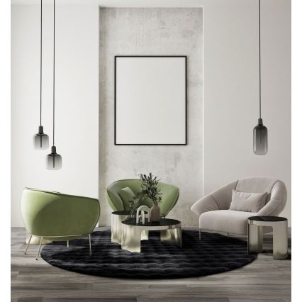 Alfombra RABBIT BUBBLE 160 cm negra