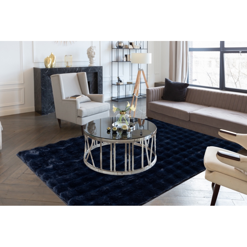 Alfombra RABBIT BUBBLE 160x230 cm azul oscuro