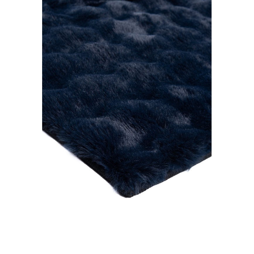 Alfombra RABBIT BUBBLE 80x150 cm azul oscuro