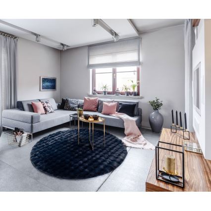 Alfombra RABBIT BUBBLE de 160 cm, azul oscuro