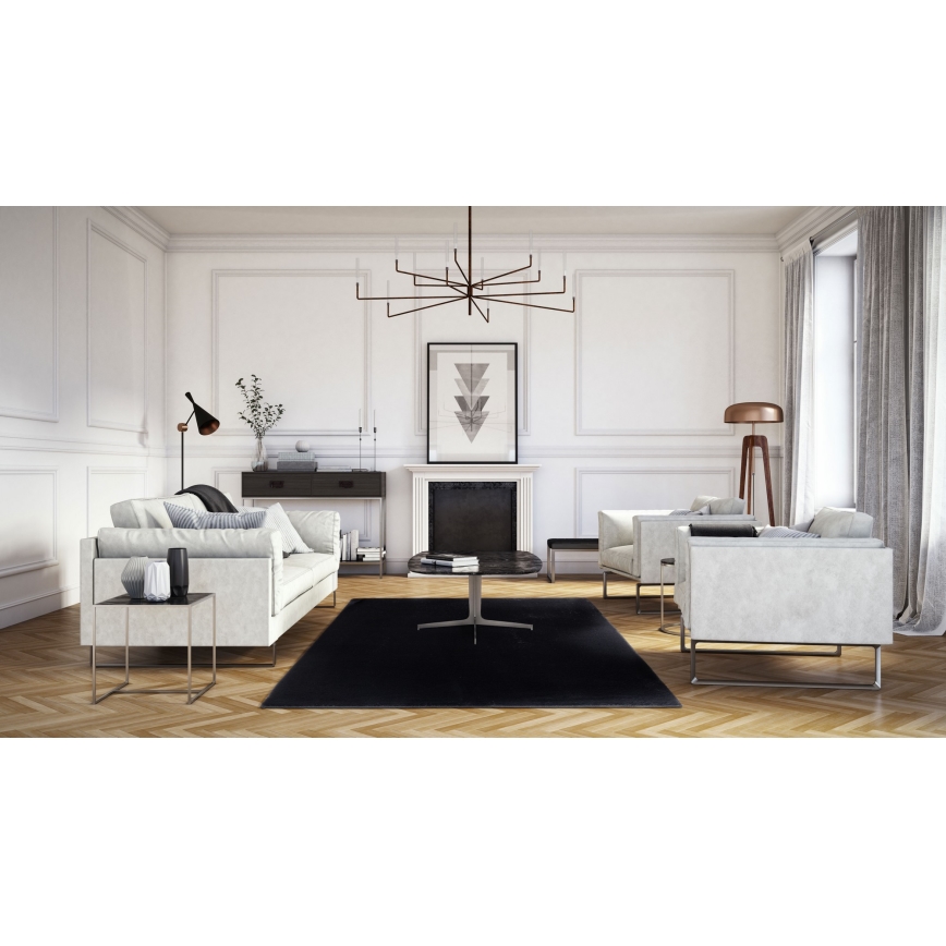 Alfombra RABBIT-FOX 120x160 cm negra