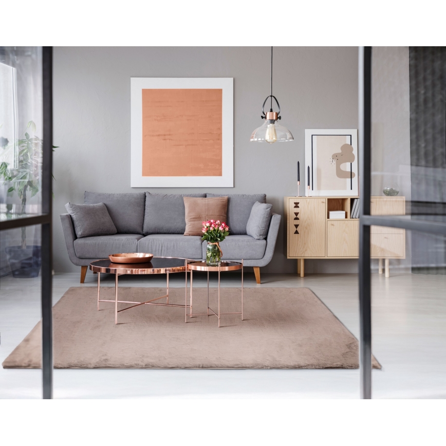 Alfombra RABBIT-ROSA NEW 80 x 150 cm 2000 g/m² beige