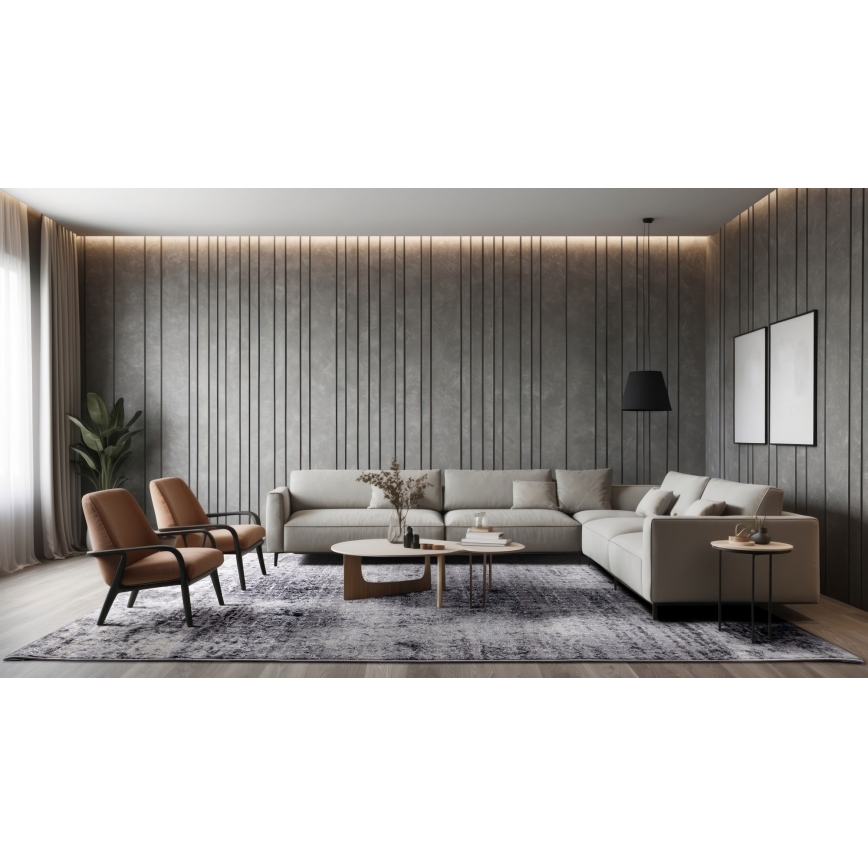 Alfombra SALAMANCA 120x170 cm gris/blanco