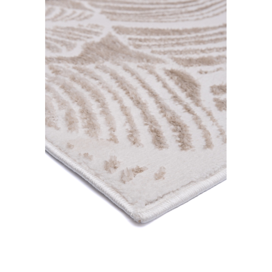 Alfombra SALAMANCA 200x280 cm beige/blanco/motivo de hojas
