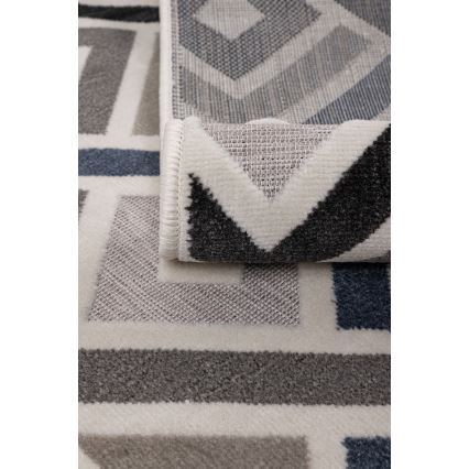 Alfombra SHIFT 160x220 cm gris/azul