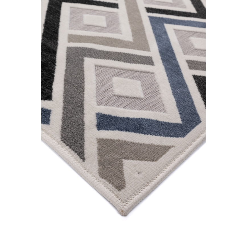 Alfombra SHIFT 160x220 cm gris/azul