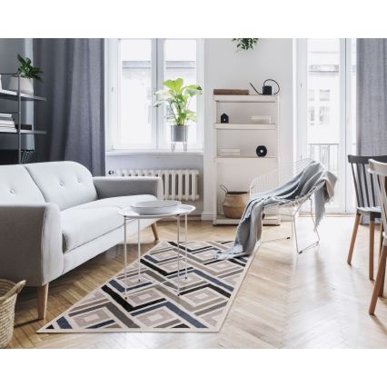 Alfombra SHIFT 80x150 cm gris/azul