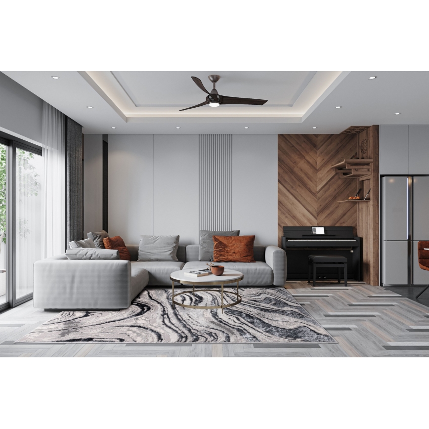 Alfombra STONE 120x160 cm gris/antracita