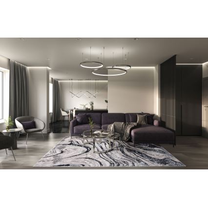 Alfombra STONE 80x140 cm gris/antracita