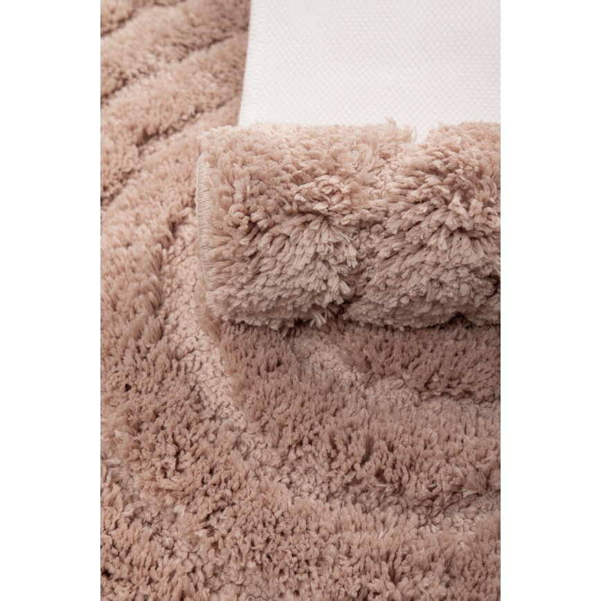Alfombrilla de baño CARMEN 50 x 80 cm beige