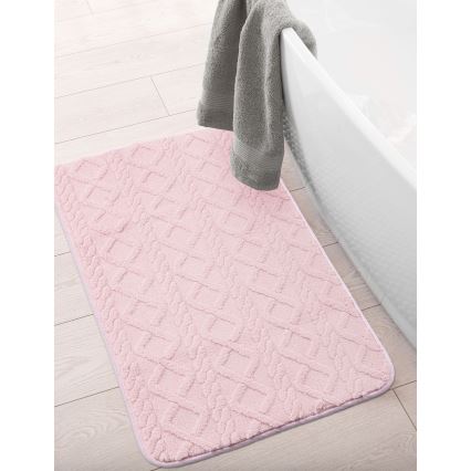 Alfombrilla de baño NEW STYLE 3D 60x90 cm rosa