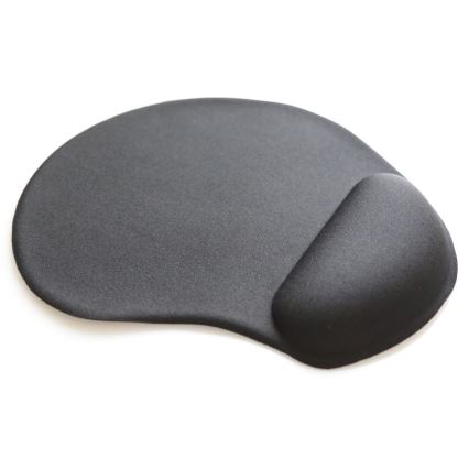 Alfombrilla de gel para ratón negro