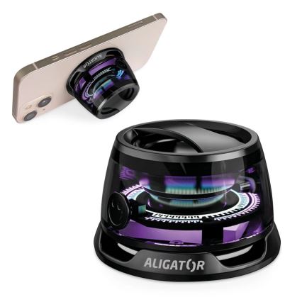 Aligator ABSMB01 - Altavoz magnético para MagSafe Mini Beat 400 mAh negro