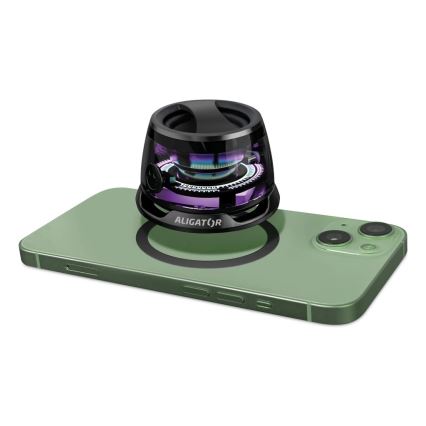 Aligator ABSMB01 - Altavoz magnético para MagSafe Mini Beat 400 mAh negro
