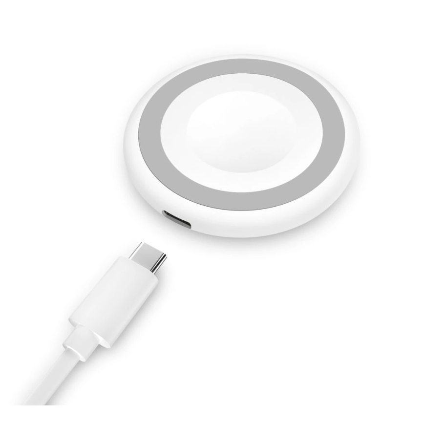 Aligator AMS08WT - Cargador inalámbrico MagSafe 3 en 1 de 15 W blanco