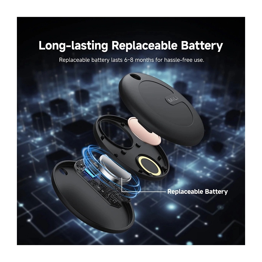 Aligator APD003 - Localizador MiTag 1xCR2032 IP67 negro